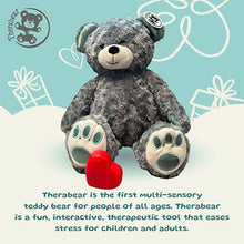 Load image into Gallery viewer, *3 New Colors/Textures added* Therabear | Talking, Teaching, Multi-Sensory Therapeutic Teddy Bear | Comforting Huggable Toy for Children of All Ages | Self-Calming Steps | Emotional Well-Being
