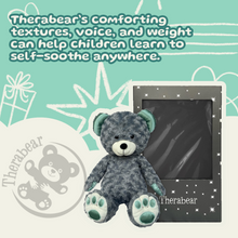 Load image into Gallery viewer, *3 New Colors/Textures added* Therabear | Talking, Teaching, Multi-Sensory Therapeutic Teddy Bear | Comforting Huggable Toy for Children of All Ages | Self-Calming Steps | Emotional Well-Being