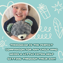 Load image into Gallery viewer, Therabear | Talking, Teaching, Multi-Sensory Therapeutic Teddy Bear | Comforting Huggable Toy for Children of All Ages | Self Calming Steps | Emotional Well-Being
