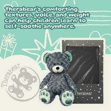 Load image into Gallery viewer, Therabear | Talking, Teaching, Multi-Sensory Therapeutic Teddy Bear | Comforting Huggable Toy for Children of All Ages | Self Calming Steps | Emotional Well-Being
